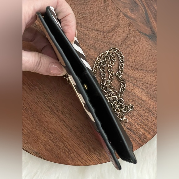 HENRI BENDEL Patchwork Crossbody Phone Wallet on Chain w/Dustbag - Picture 9 of 16